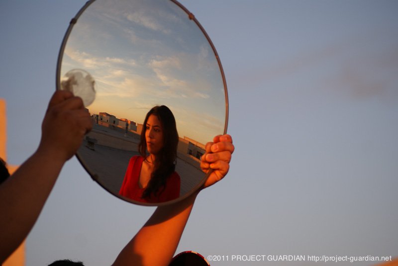 In reflection
