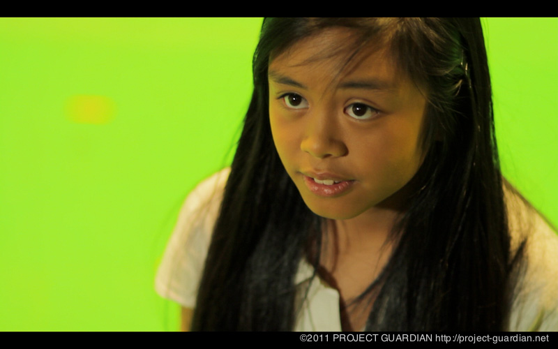 In the green screen room